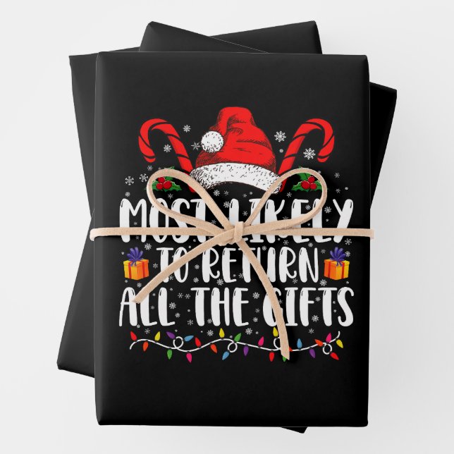 Am wahrscheinlichsten, alle Geschenke Weihnachten  Geschenkpapier Set (Beispiel)