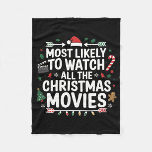 Am Wahrscheinlichsten Alle Weihnachtsfilme Anzusch Fleecedecke