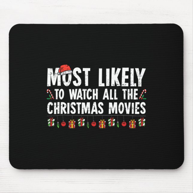 Am wahrscheinlichsten, alle Weihnachtsfilme Fami z Mousepad (Vorne)