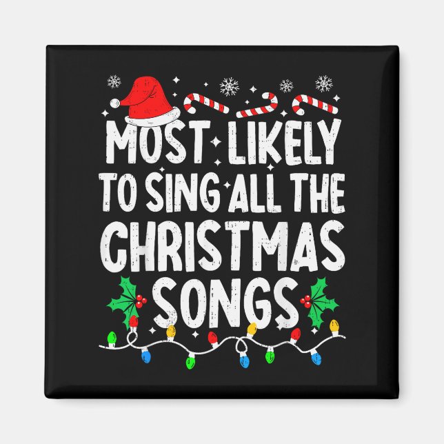 Am Wahrscheinlichsten Alle Weihnachtslieder Sänger Magnet (Vorne)