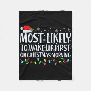 Am wahrscheinlichsten am ersten Weihnachtsmorgen a Fleecedecke