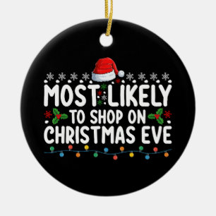 Am wahrscheinlichsten am Weihnachtsabend-Feiertag  Keramik Ornament