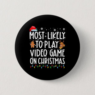 Am Wahrscheinlichsten An Weihnachten Xmas Videospi Button