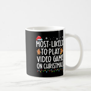 Am Wahrscheinlichsten An Weihnachten Xmas Videospi Kaffeetasse