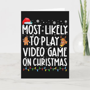 Am Wahrscheinlichsten An Weihnachten Xmas Videospi Karte