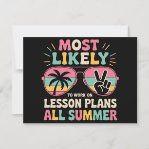 Am Wahrscheinlichsten Arbeitet den ganzen Sommer a Postkarte