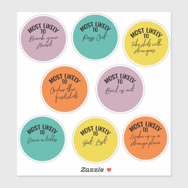 Am wahrscheinlichsten aufkleber (Blatt)