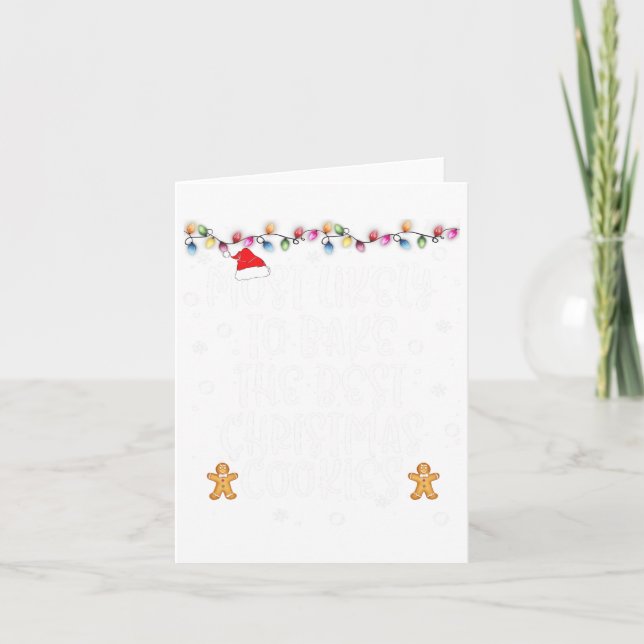 Am wahrscheinlichsten backen Frauen am besten Weih Karte (Vorderseite)