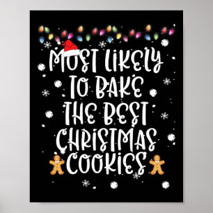 Am wahrscheinlichsten backen Frauen am besten Weih Poster