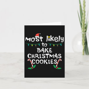 Am wahrscheinlichsten backen Weihnachts-Cookie Xma Karte