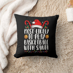 Am Wahrscheinlichsten Basketball Mit Santa Xmas Sp Kissen