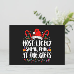 Am wahrscheinlichsten bei den Geschenken Weihnacht Einladung