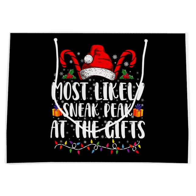 Am wahrscheinlichsten bei den Geschenken Weihnacht Große Geschenktüte (Vorderseite)