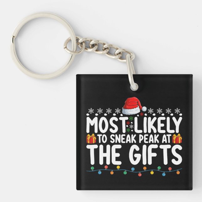 Am wahrscheinlichsten bei den Geschenken Weihnacht Schlüsselanhänger (Vorderseite)