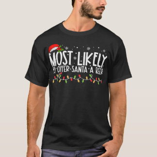 Am wahrscheinlichsten bietet Santa A Bier Funny Fa T-Shirt