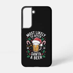 Am wahrscheinlichsten bietet Santa eine Bier-Famil Samsung Galaxy Hülle