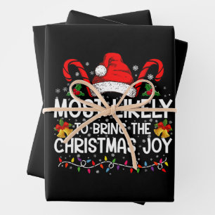 Am wahrscheinlichsten bringt die Weihnachtsfreude Geschenkpapier Set