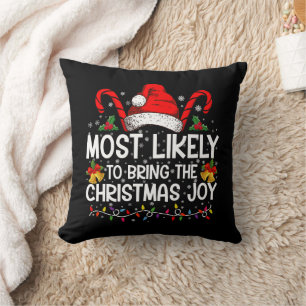 Am wahrscheinlichsten bringt die Weihnachtsfreude Kissen