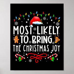 Am wahrscheinlichsten bringt die Weihnachtsfreude  Poster