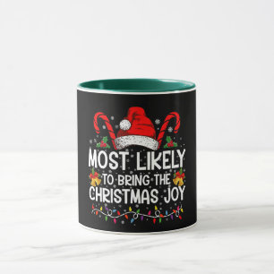 Am wahrscheinlichsten bringt die Weihnachtsfreude Tasse