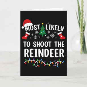 Am Wahrscheinlichsten Das Rentier An Weihnachten T Karte