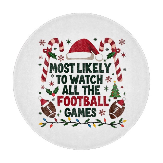 Am wahrscheinlichsten, dass alle Fußballspiele sch Schneidebrett (Vorderseite)