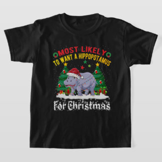 Am wahrscheinlichsten, dass ein Hippopotamus zu We T-Shirt