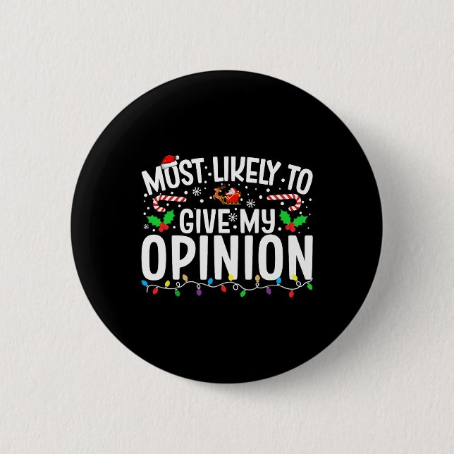 Am wahrscheinlichsten, dass meine Meinung Matching Button (Vorderseite)