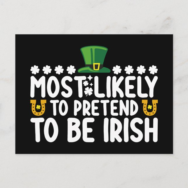 Am wahrscheinlichsten, dass sie so tun, als wäre s postkarte (Vorderseite)