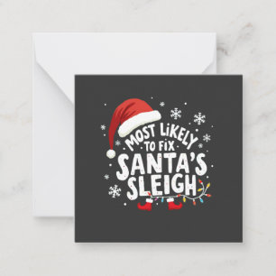 Am wahrscheinlichsten, dass Weihnachten Weihnachts Mitteilungskarte