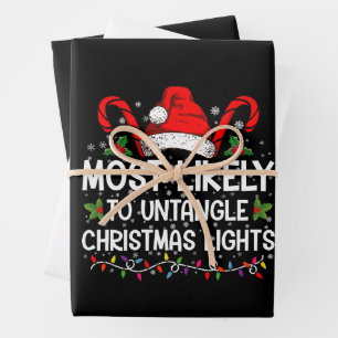 Am wahrscheinlichsten, dass Weihnachtsleuchten pas Geschenkpapier Set