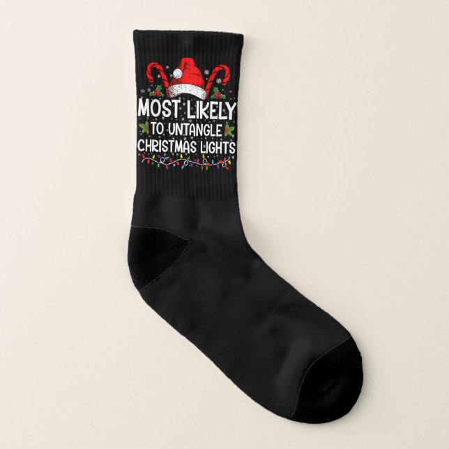 Am wahrscheinlichsten, dass Weihnachtsleuchten pas Socken (Rechts - Außen)