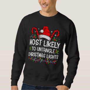 Am wahrscheinlichsten, dass Weihnachtsleuchten pas Sweatshirt