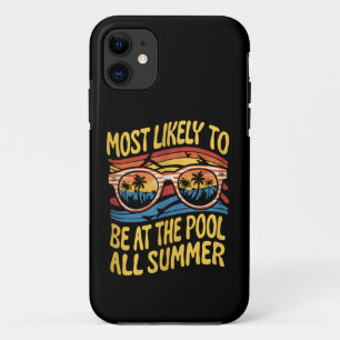 Am wahrscheinlichsten den ganzen Sommer am Pool Gr Case-Mate iPhone Hülle