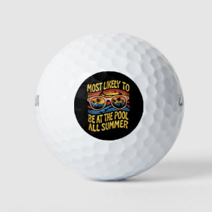Am wahrscheinlichsten den ganzen Sommer am Pool Gr Golfball