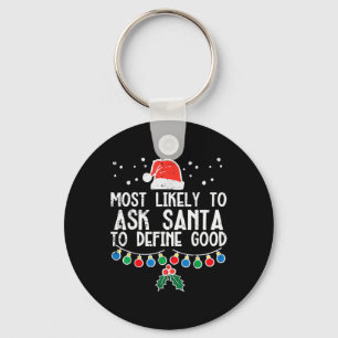 Am wahrscheinlichsten, den Weihnachtsmann Fragen, Schlüsselanhänger
