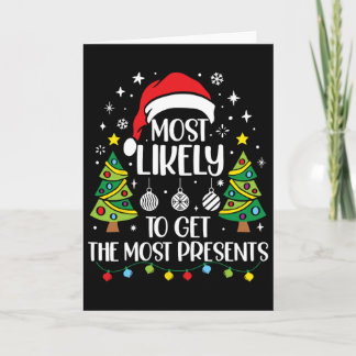 Am Wahrscheinlichsten Die Meisten Geschenke Famili Karte