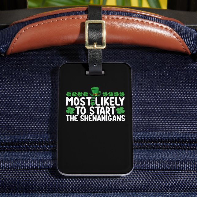 Am wahrscheinlichsten, die Shenanigans St Patrick' Gepäckanhänger (Vorderseite Insitu 2)