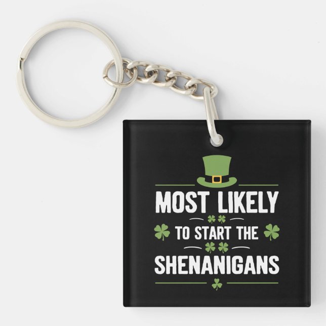 Am wahrscheinlichsten, die Shenanigans St Patrick' Schlüsselanhänger (Vorderseite)