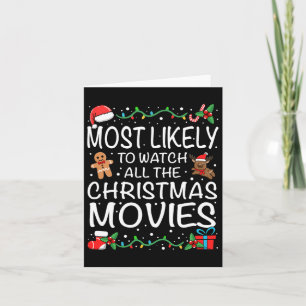 Am wahrscheinlichsten die Weihnachtsfilme Familie  Karte