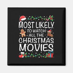 Am Wahrscheinlichsten Die Weihnachtsfilme-Familie  Magnet