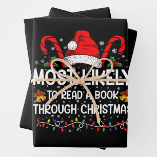 Am Wahrscheinlichsten Ein Buch Durch Weihnachten L Geschenkpapier Set