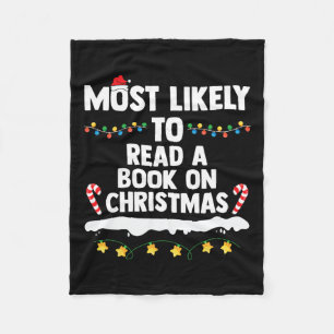 Am wahrscheinlichsten ein Buch über Weihnachten Ma Fleecedecke
