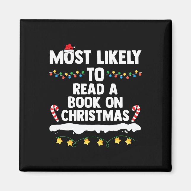 Am wahrscheinlichsten ein Buch über Weihnachten Ma Magnet (Vorne)