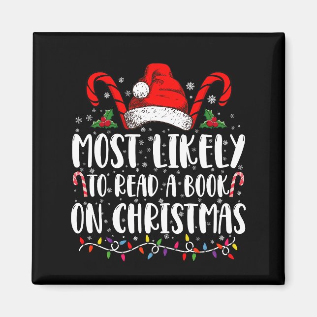 Am wahrscheinlichsten ein Buch über Weihnachtspass Magnet (Vorne)