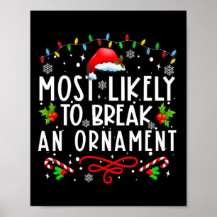 Am wahrscheinlichsten ein Weihnachtsfest mit Ornam Poster