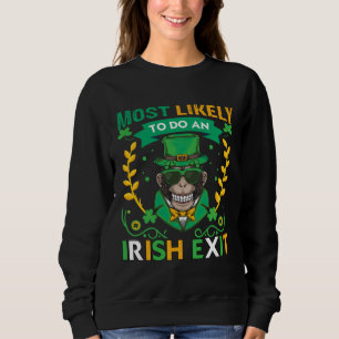 Am wahrscheinlichsten einen irischen Abgang für de Sweatshirt