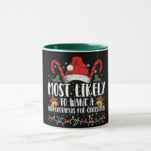 Am Wahrscheinlichsten einen Nilpferd zu Weihnachte Tasse