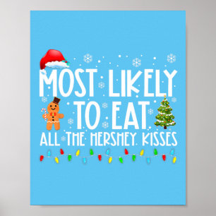 Am wahrscheinlichsten essen alle Hershey Kisses Fu Poster