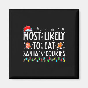 Am wahrscheinlichsten essen Santas Cookies Familie Magnet